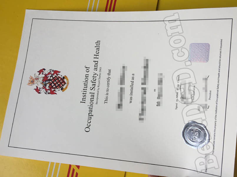 IOSH fake certificate