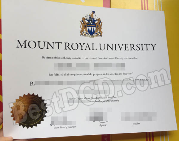 Mount Royal University fake degree