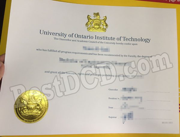 University of Ontario Institute of Technology fake degree