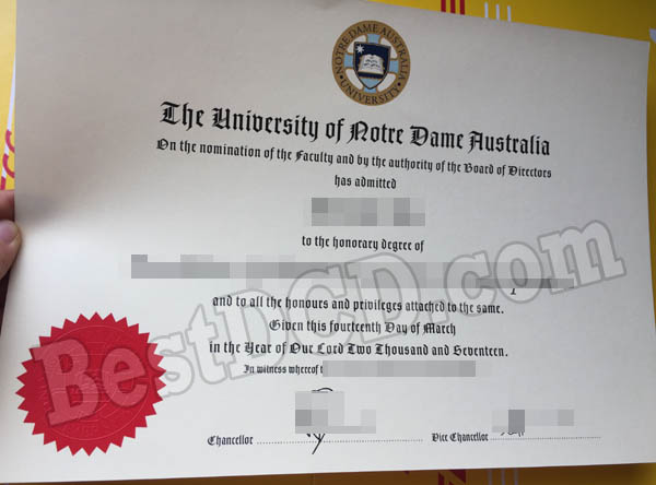 University of Notre Dame Australia fake degree