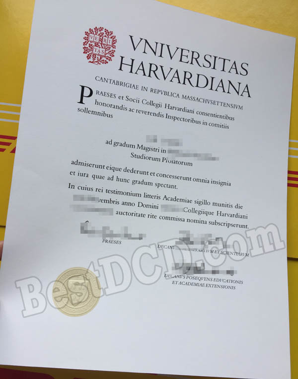 Harvard University fake diploma