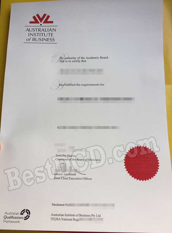 AIB fake certificate