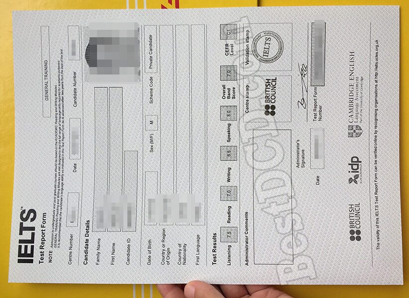 IELTS fake certificate