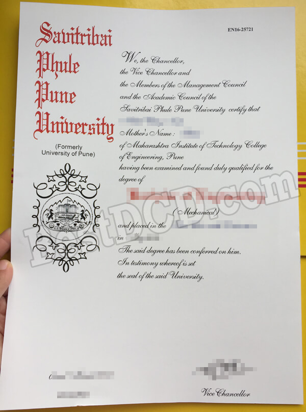 University of Pune fake certificate
