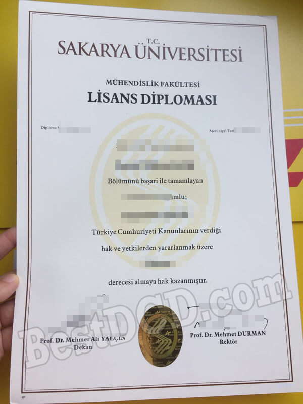 Sakarya University fake diploma