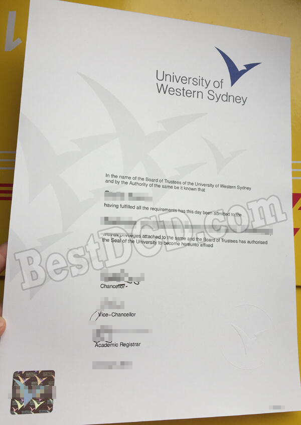 University of Western Sydney fake degree