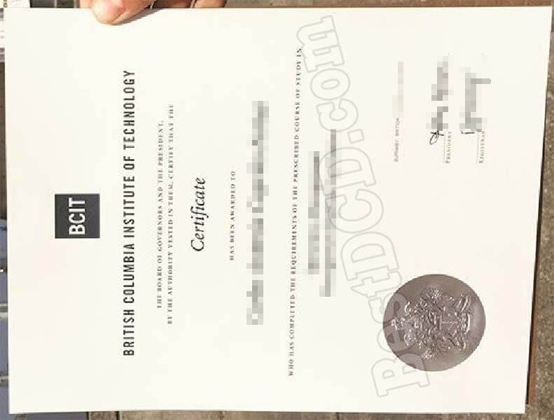 BCIT fake certificate