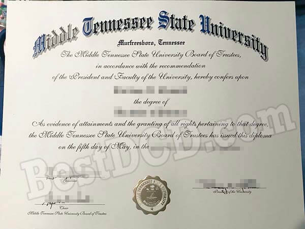 MTSU fake degree