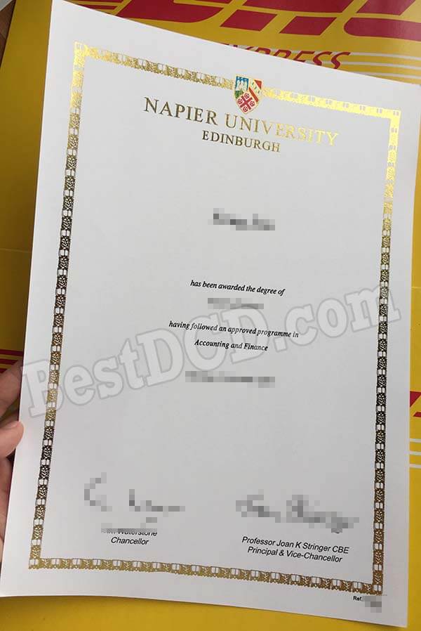 Napier University fake degree