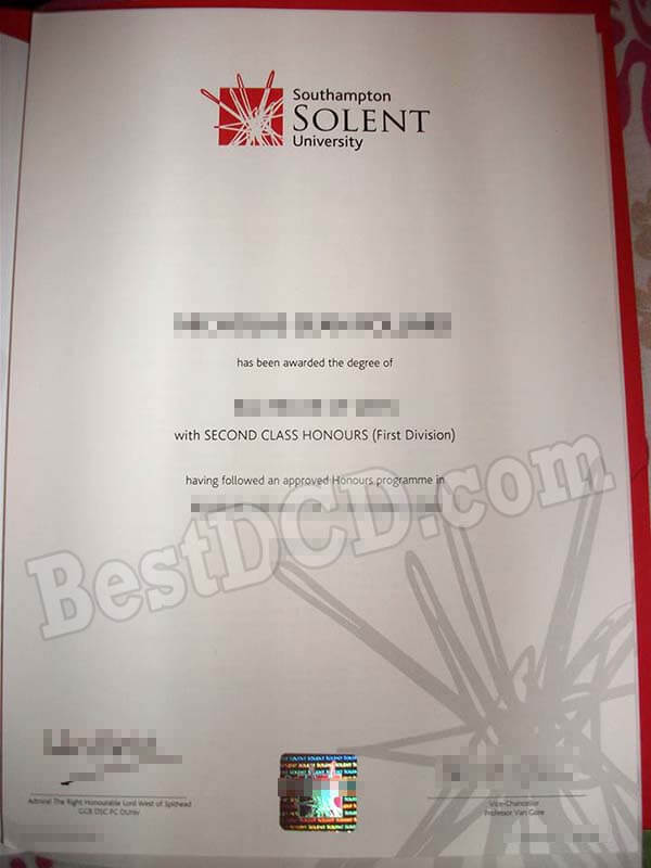 Southampton Solent University fake degree