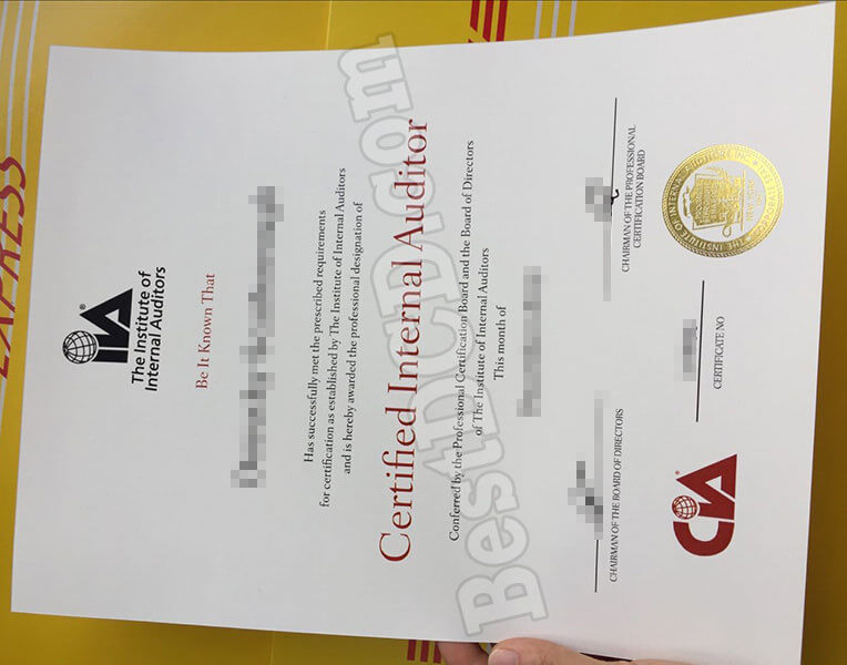 IIA fake certificate