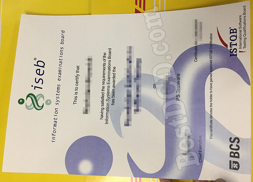 ISEB fake certificate