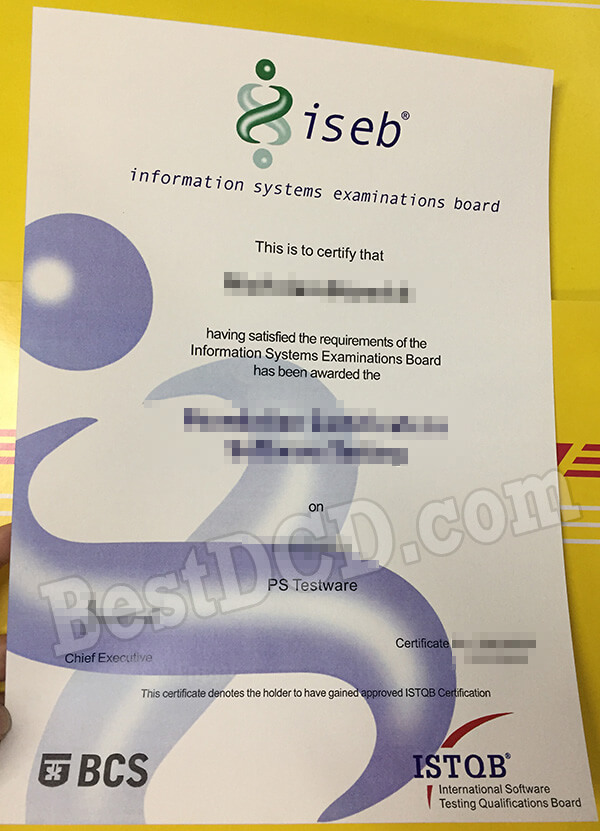 ISEB fake certificate