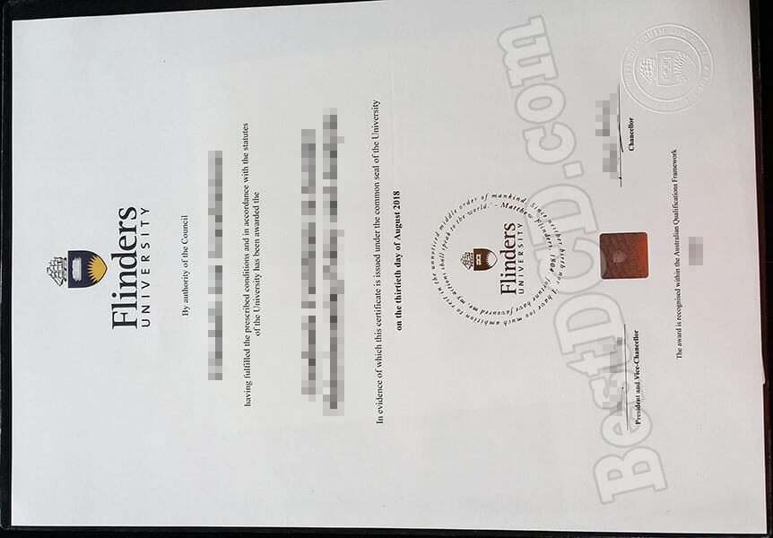 Flinders University fake degree