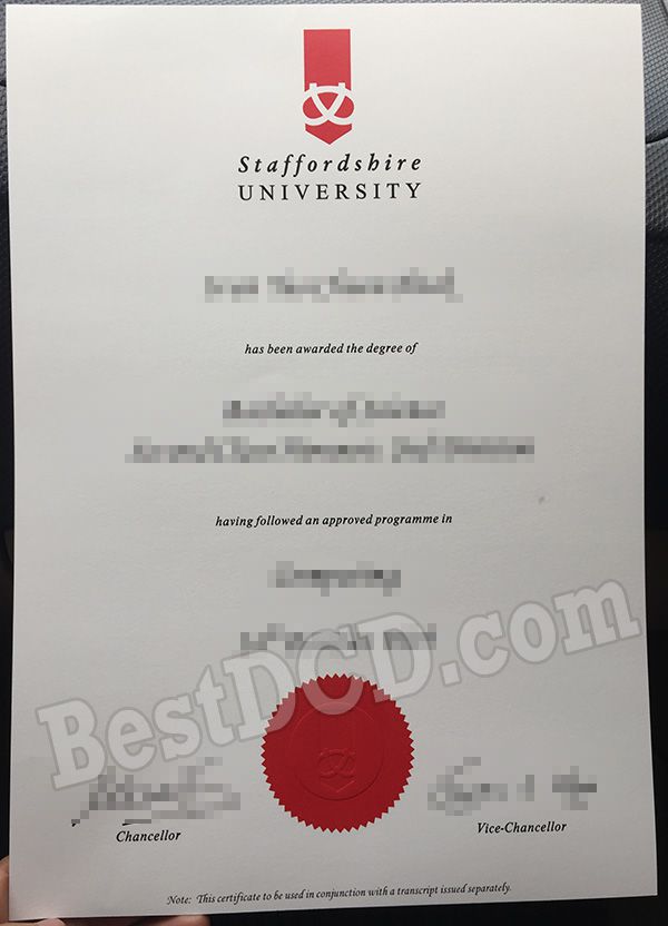 Staffordshire University fake degree