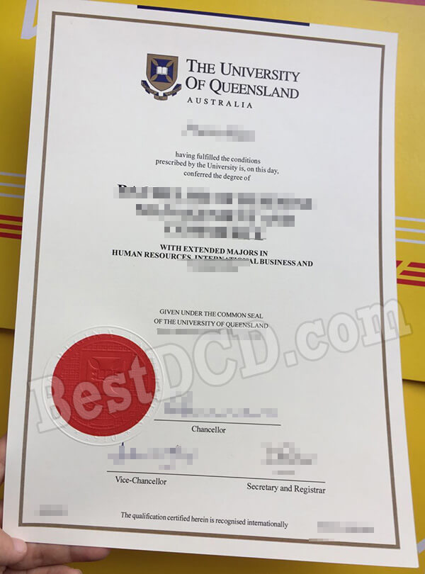 UQ fake degree