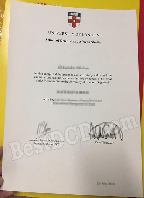 SOAS University of London fake degree