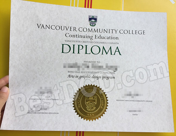 Vancouver Community College fake diploma