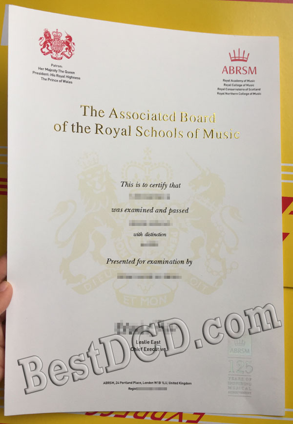 ABRSM fake certificate
