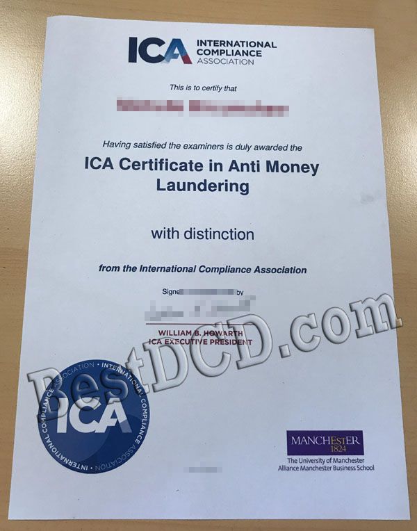 ICA fake certificate