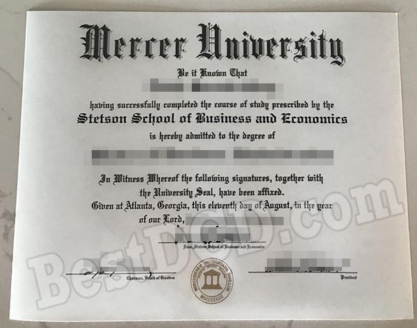 Mercer University fake degree