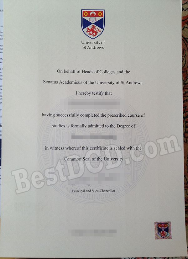 University of St Andrews fake degree