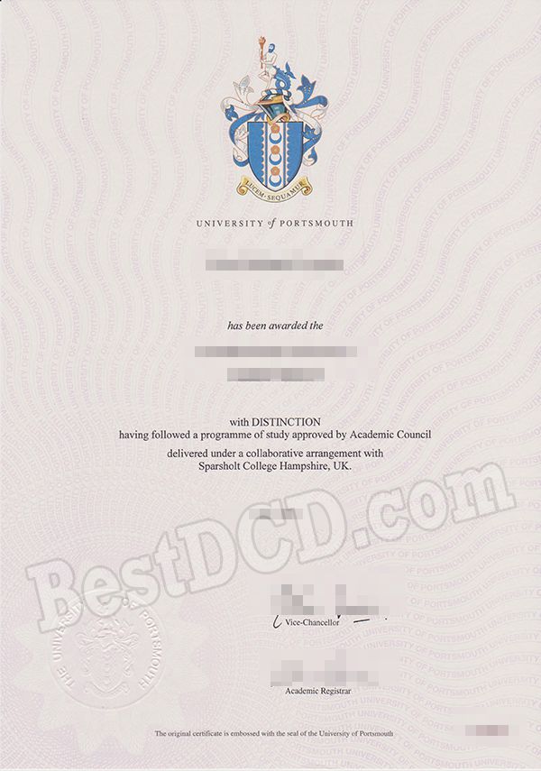 University of Portsmouth fake degree