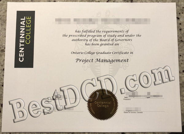 Centennial College fake certificate
