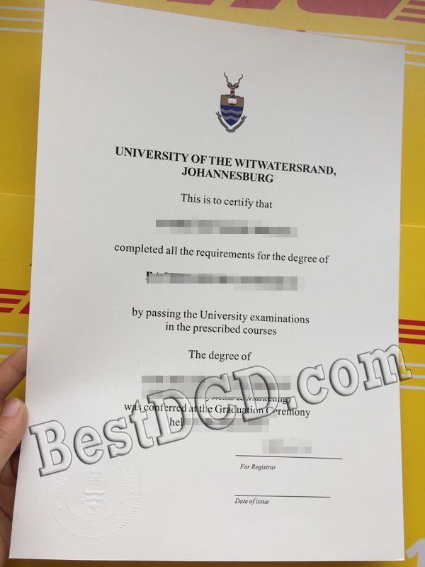 University of the Witwatersrand fake degree