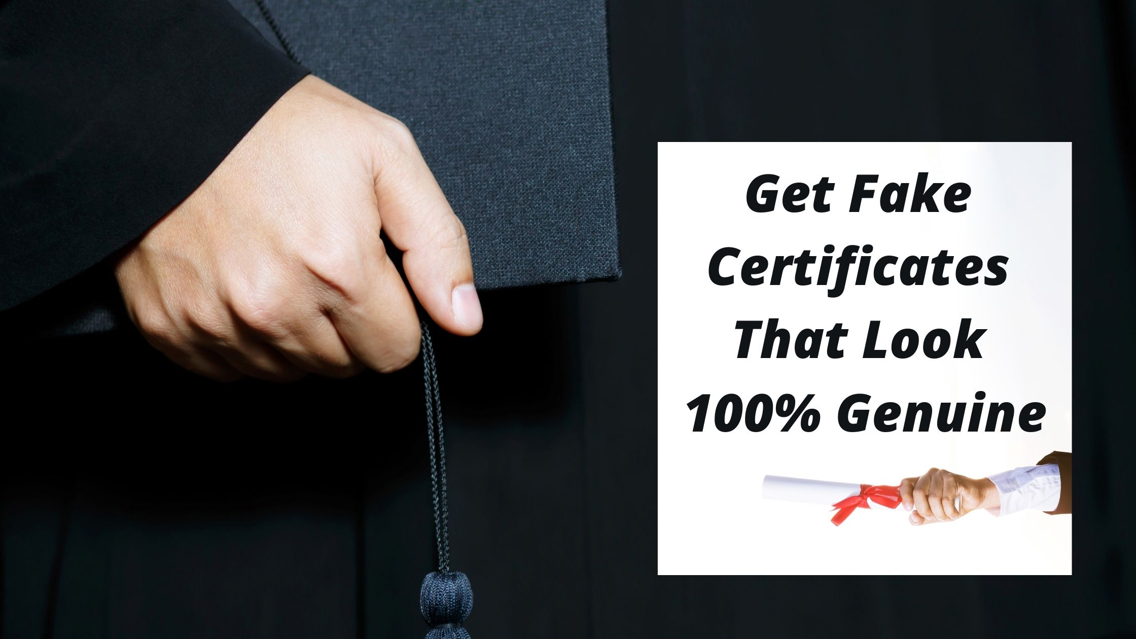 Get Fake Certificates that look 100% genuine