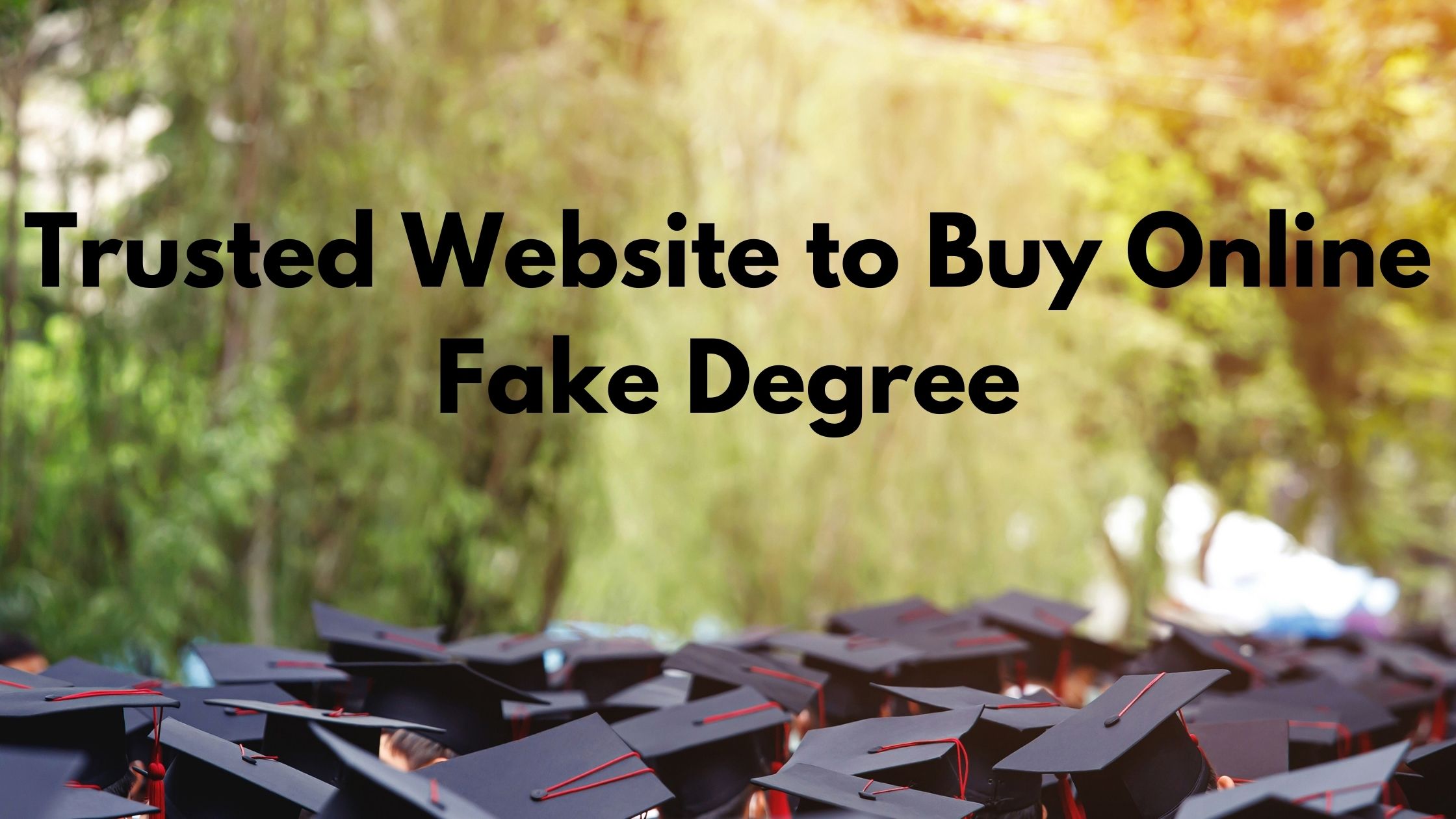 Trusted Website to Buy Online Fake Degree