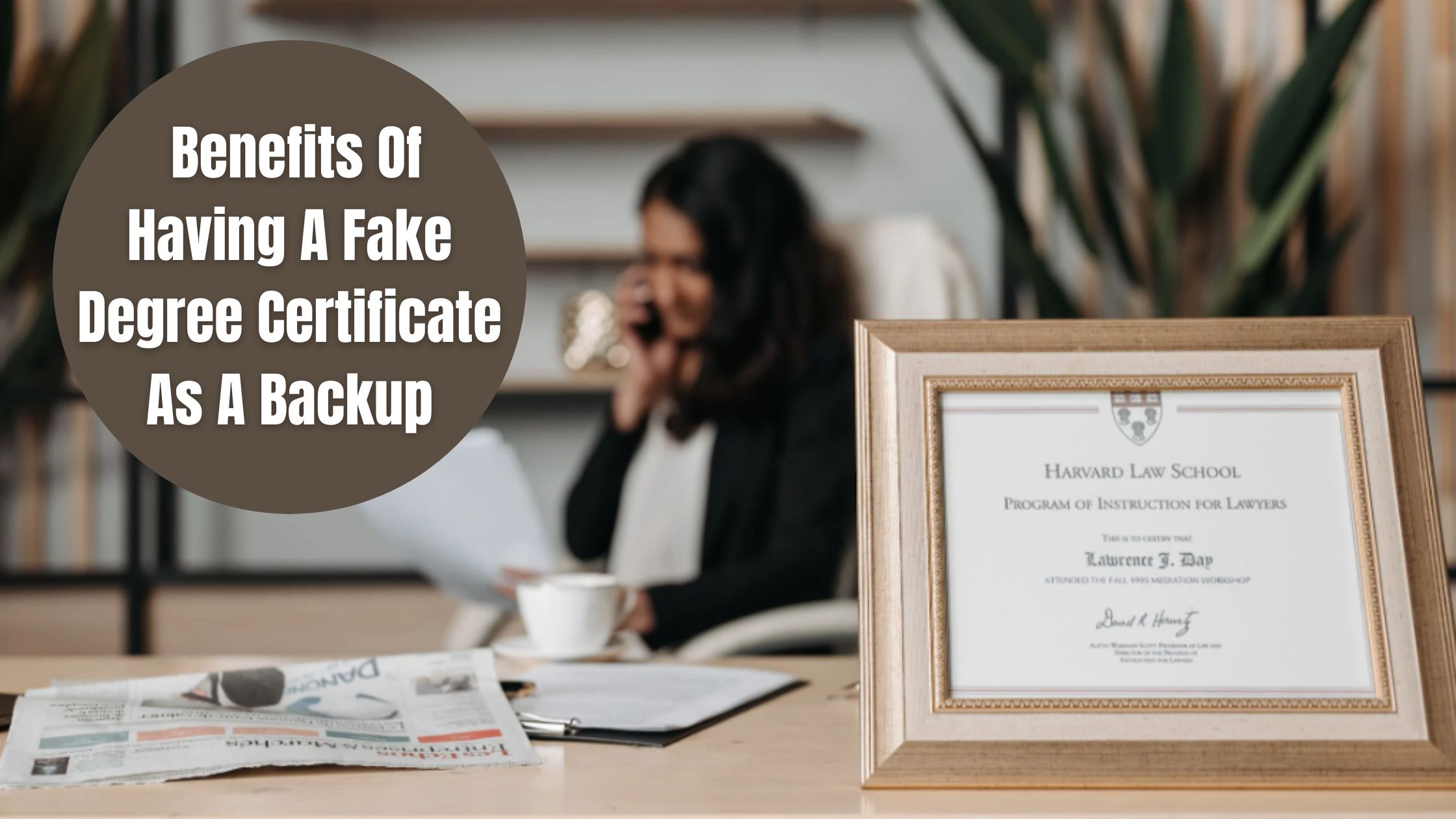 Benefits Of Having A Fake Degree Certificate As A Backup