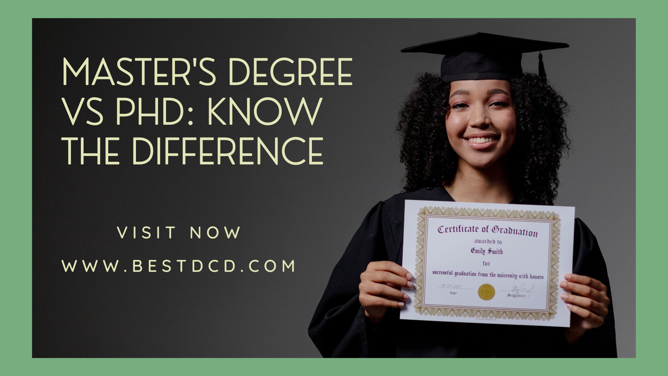 what is a master degree vs phd
