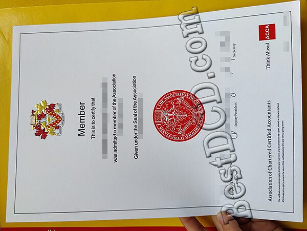 ACCA certificate