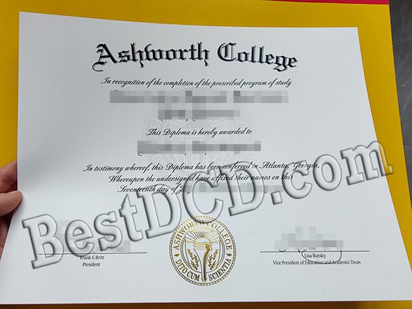 Ashworth College degree