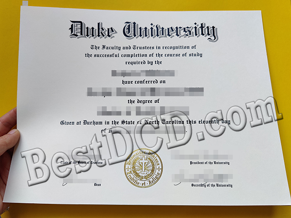 Duke University degree