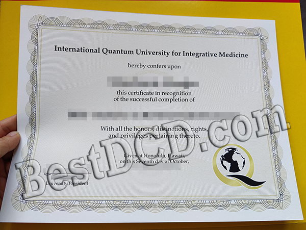IQUIM certificate