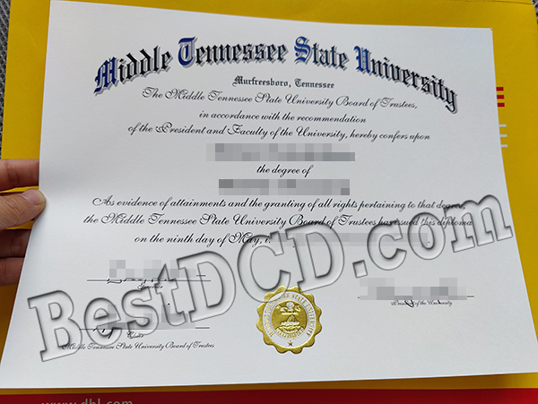 Middle Tennessee State University degree
