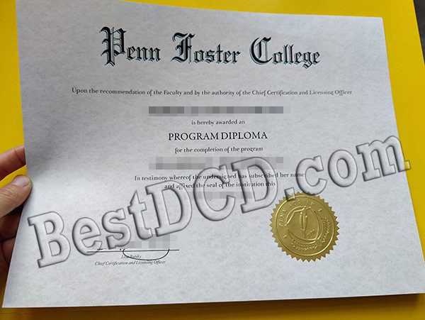 Penn Foster College degree