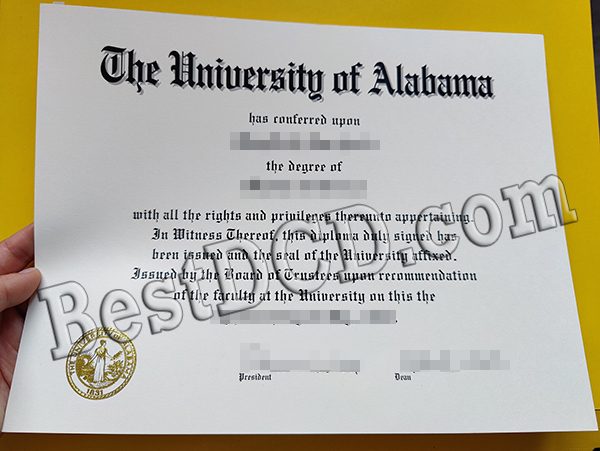 The University of Alabama degree