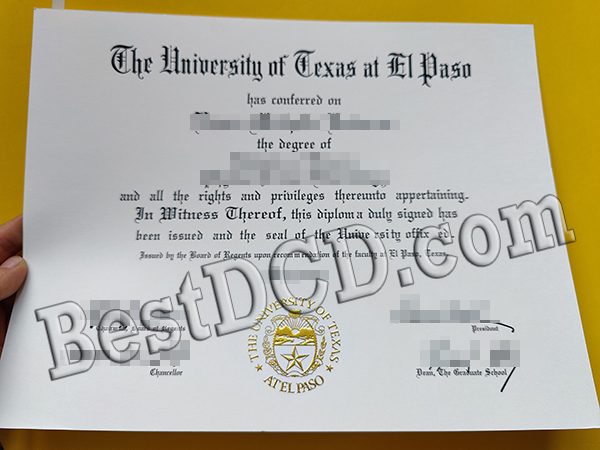 The University of Texas at El Paso degree