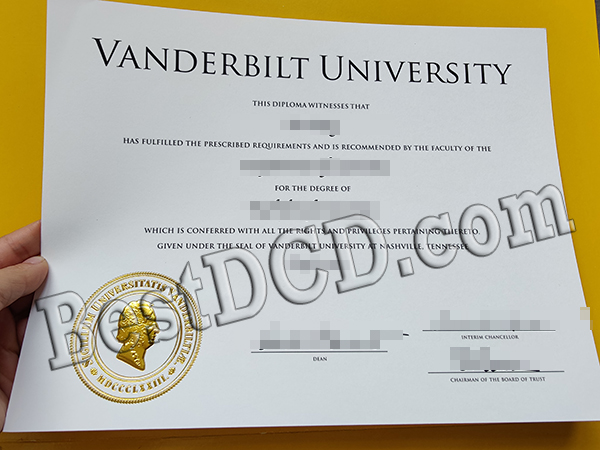 Vanderbilt University Diploma