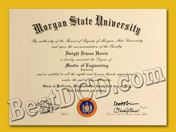 Morgan State University degree