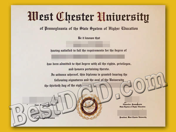 West Chester University degree
