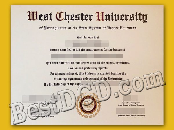 West Chester University degree