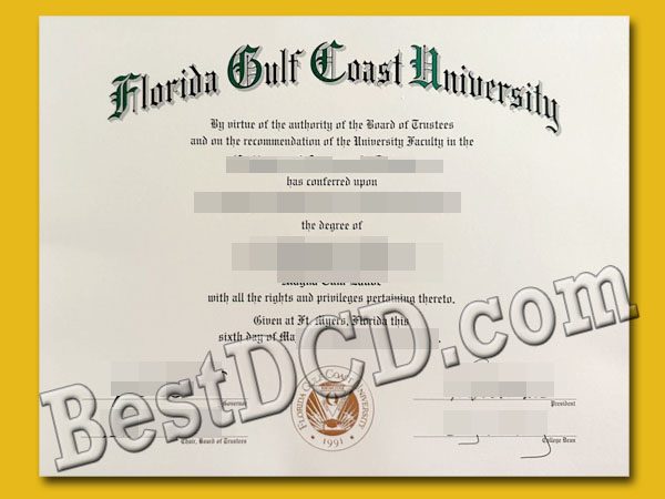 Florida Gulf Coast University degree